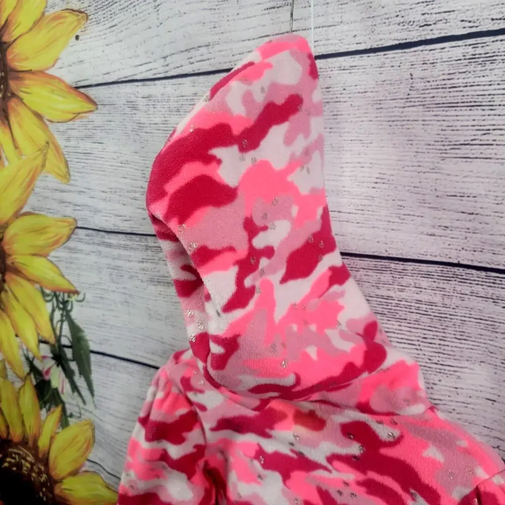 Jumping Beans Girl's Hooded‎ Jacket Pink Camo Size 5
